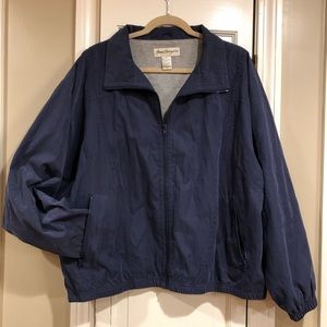 Norm Thompson Blue Windbreaker Jacket
